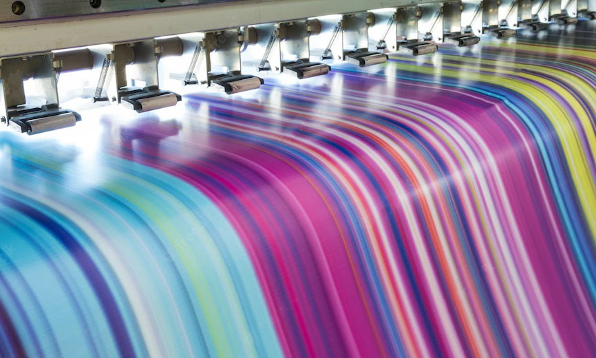 large inkjet printer working multicolor vinyl banner 49071 999